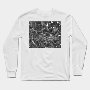 Black and white marble Long Sleeve T-Shirt